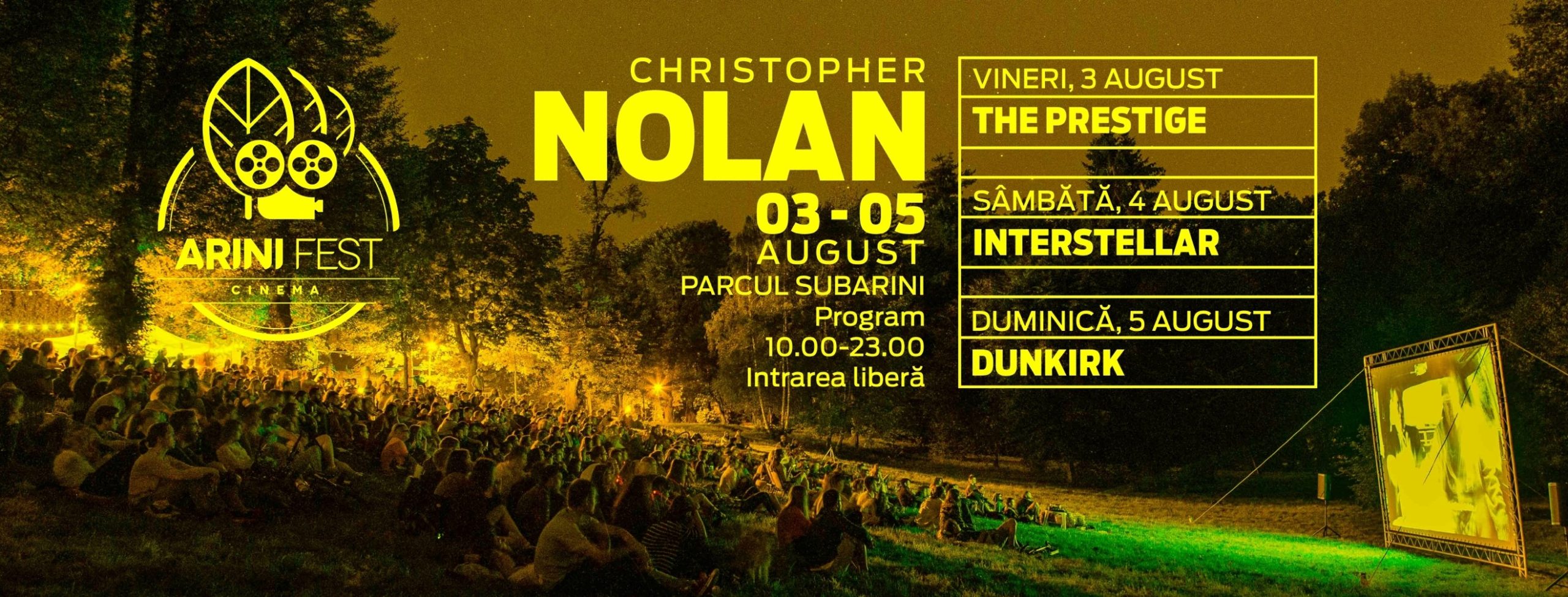 Christopher Nolan la a cincea ediție Arini Fest Cinema