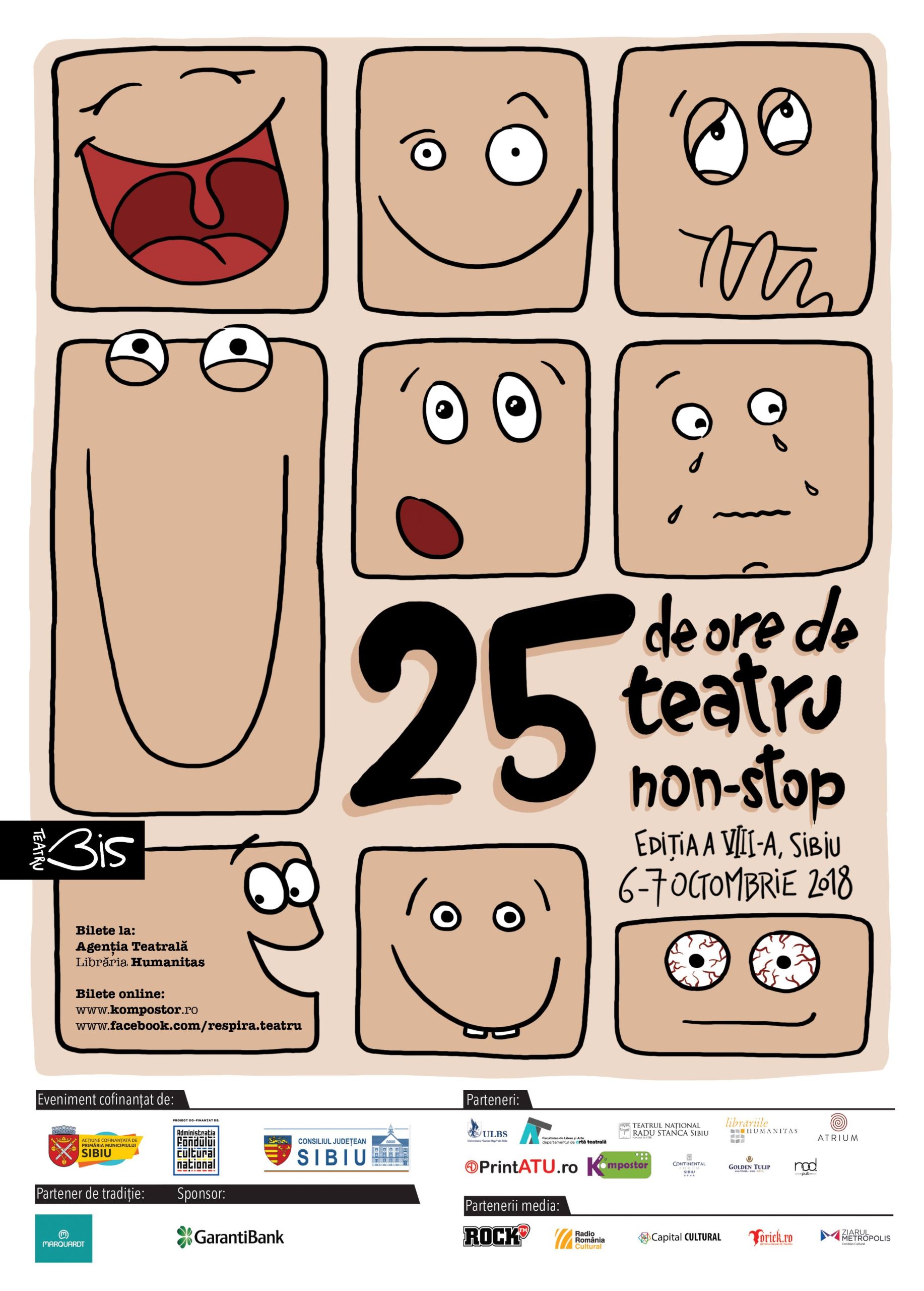 Multă voie bună și spectacole inedite la „25 de ore de teatru non-stop”