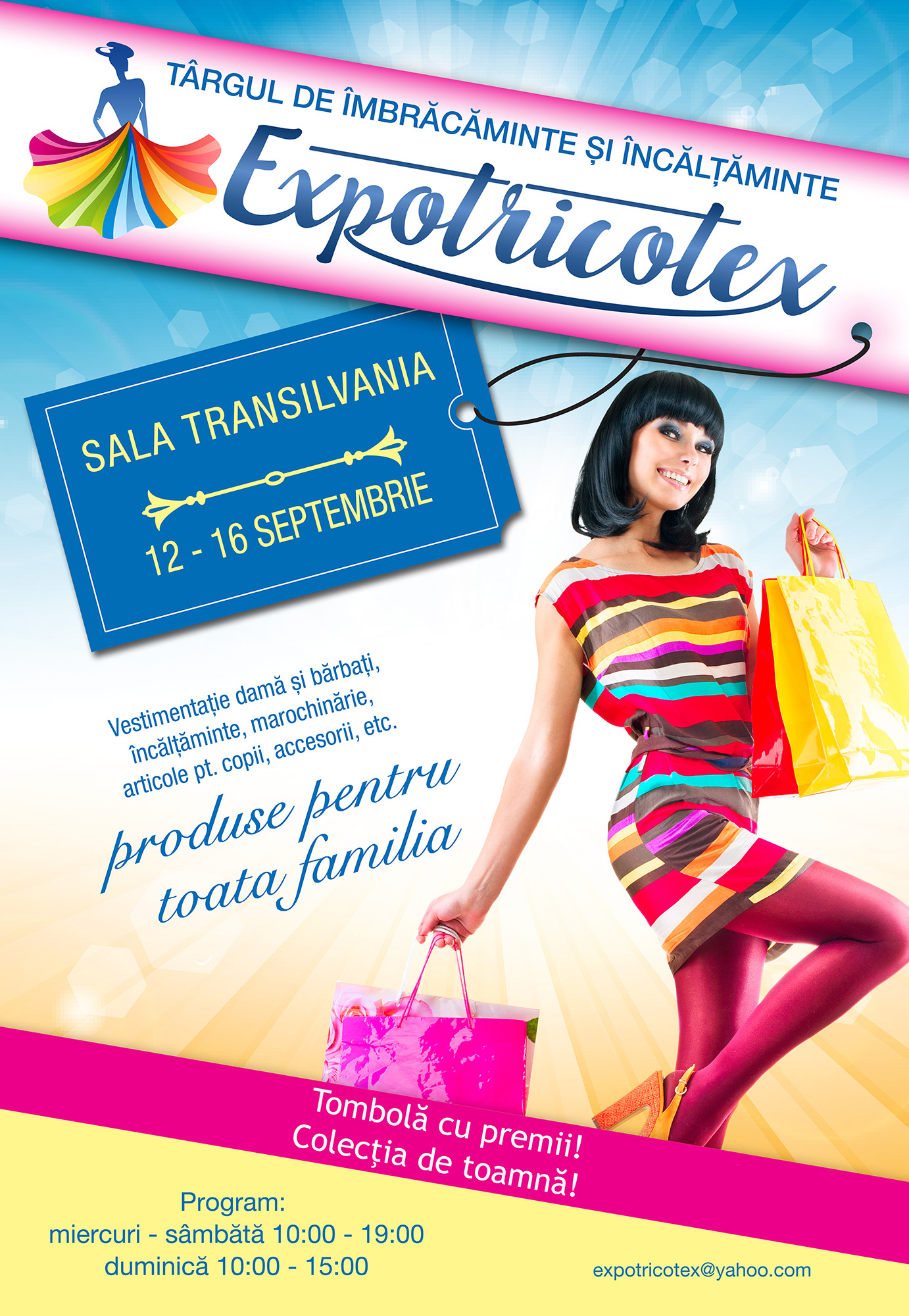 Târgul de îmbrăcăminte și încălțăminte „Expotricotex” revine ﻿in perioada 12-16 septembrie