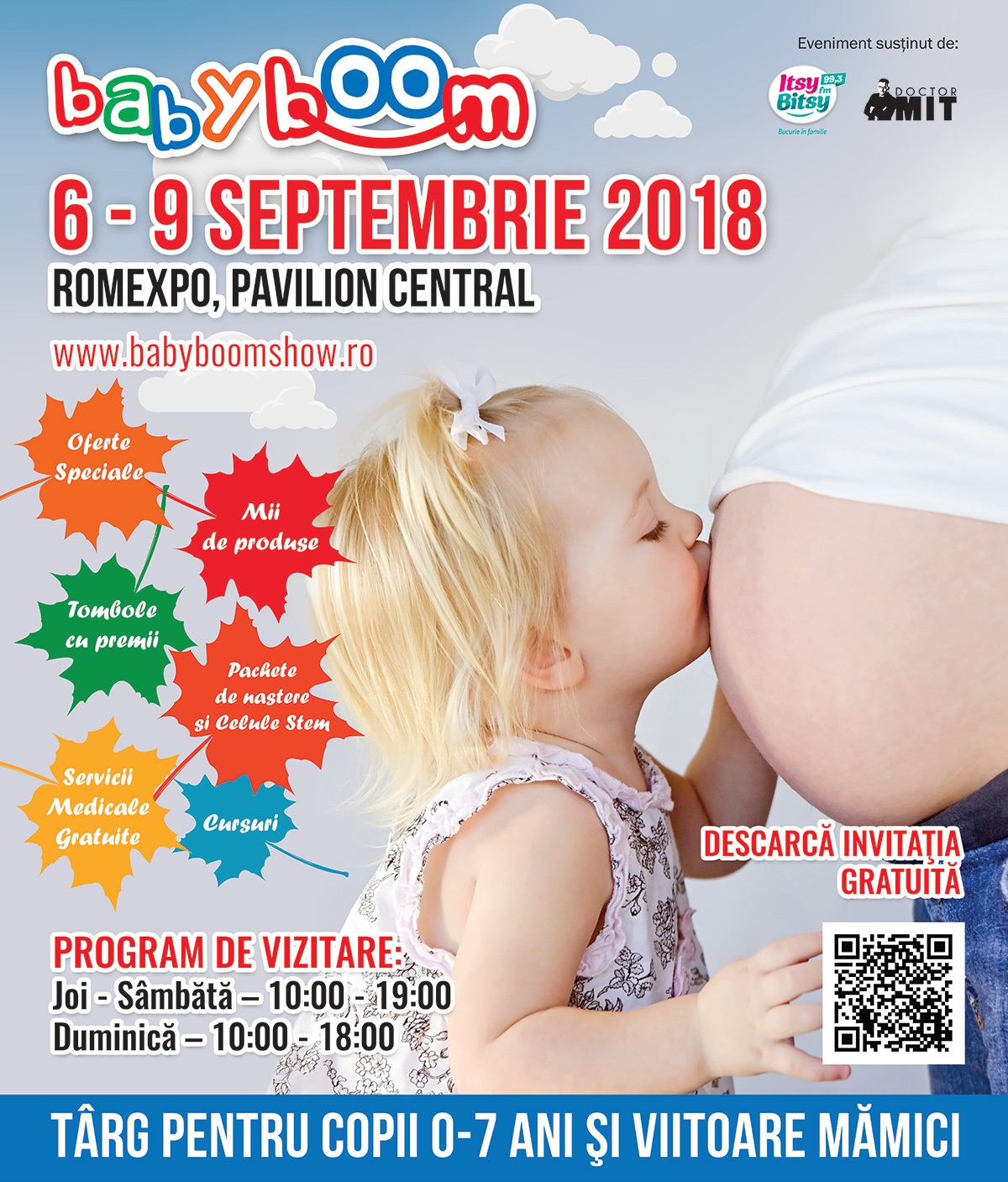 Pe 6 septembrie incepe Baby Boom Show – la ROMEXPO Cel mai mare targ pentru viitoare mamici si copii cu varste cuprinse intre 0 si 7 ani
