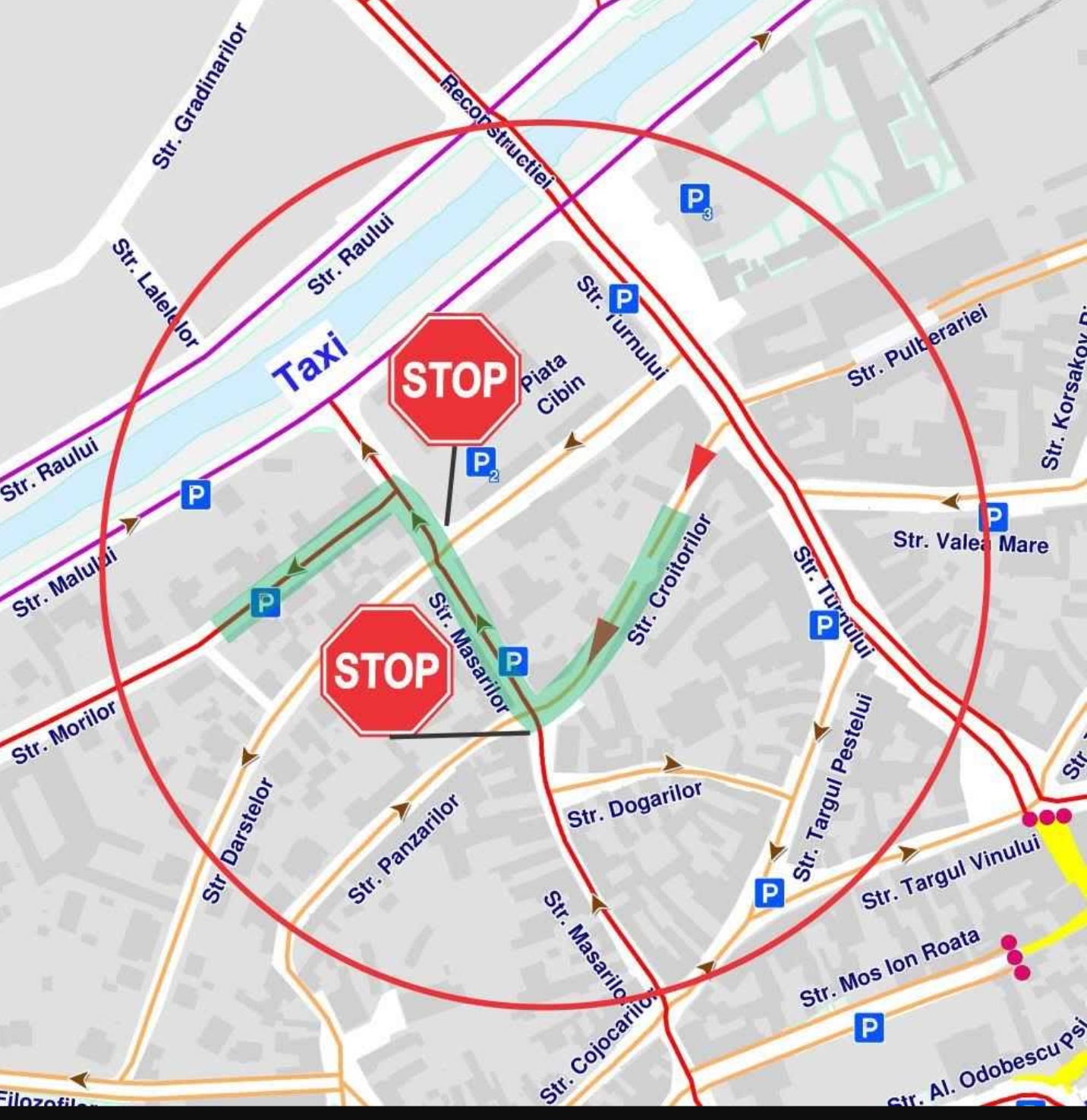 Sibienii isi pot exprima parerea cu privire la modificarea regimului de circulatie in zona Pietei Cibin