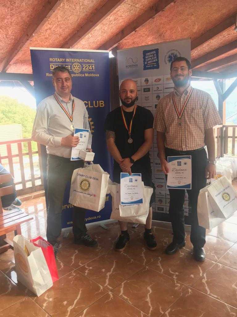 Salvatorii de vieți sibieni, pe podium la Geoagiu Băi