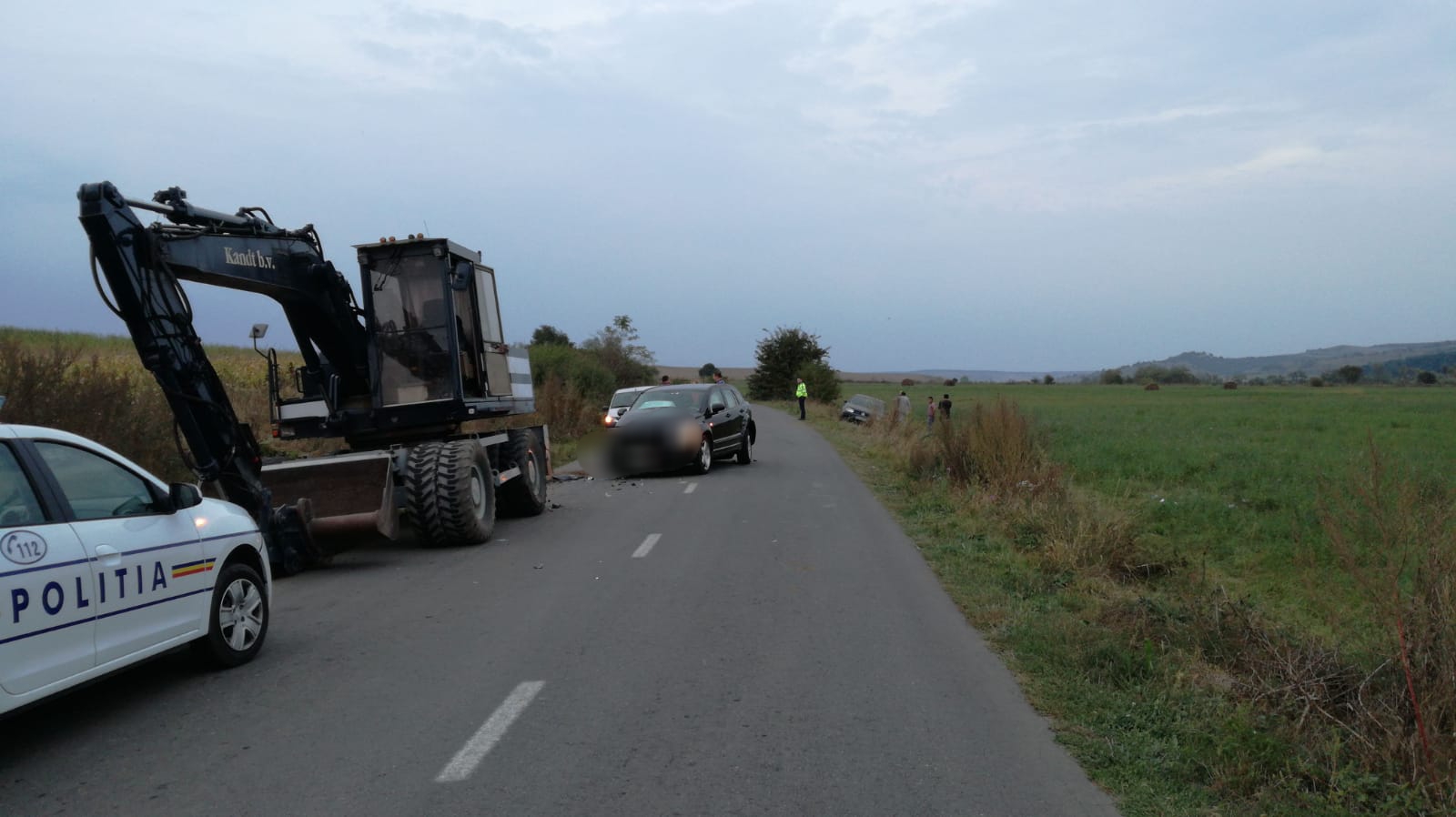 FOTO: Accident la ieșirea din Vurpăr, un copil a fost rănit