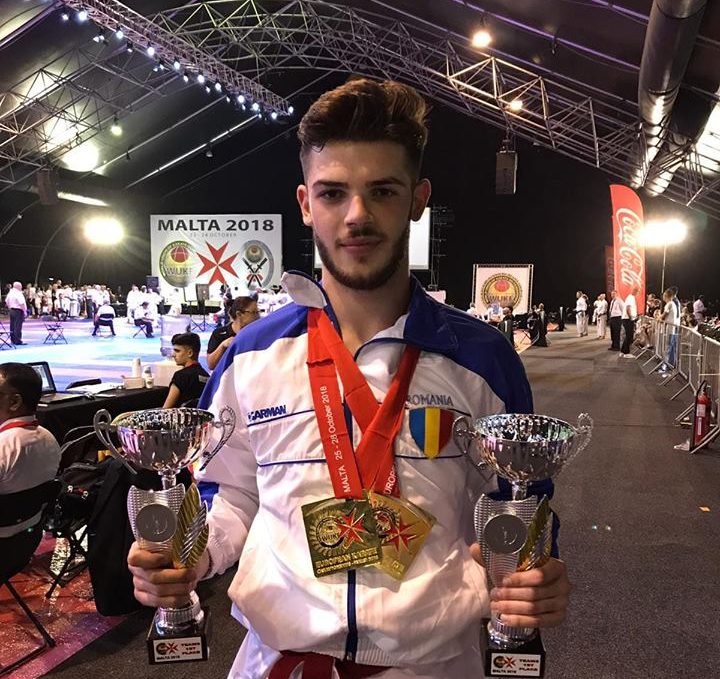 Cătălin Păturan a cucerit 4 medalii europene la karate