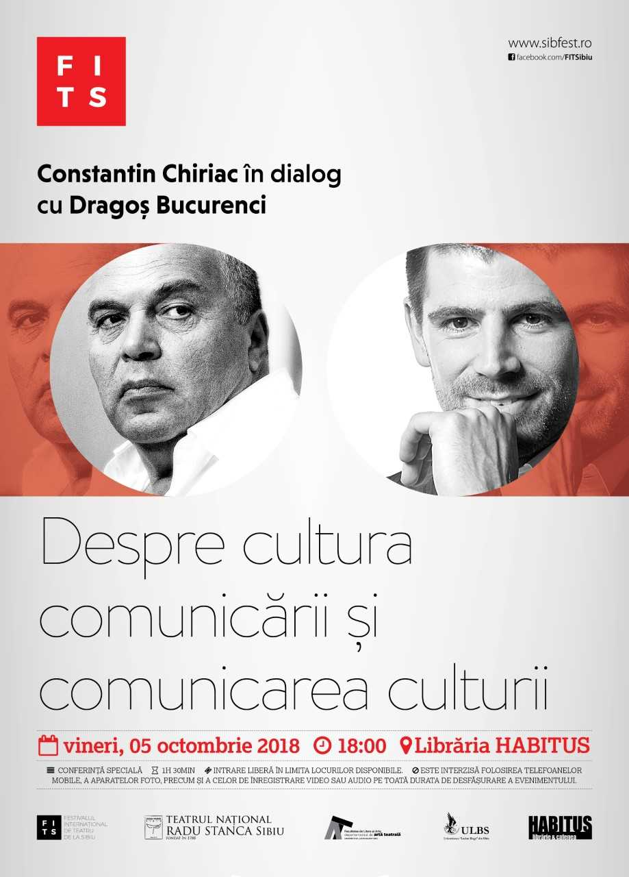 Constantin Chiriac în dialog cu Dragoș Bucurenci în cadrul unei noi conferințe speciale FITS.