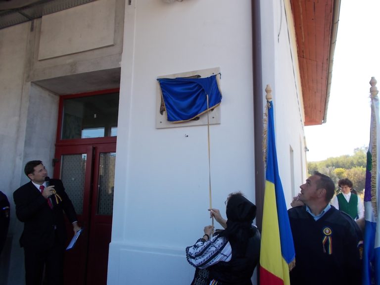 FOTO – Efigie dedicată Regelui Ferdinand I și Reginei Maria, la Copșa Mică