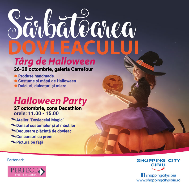 Petrecere „înfricoșător” de dulce la Shopping City Sibiu de Halloween