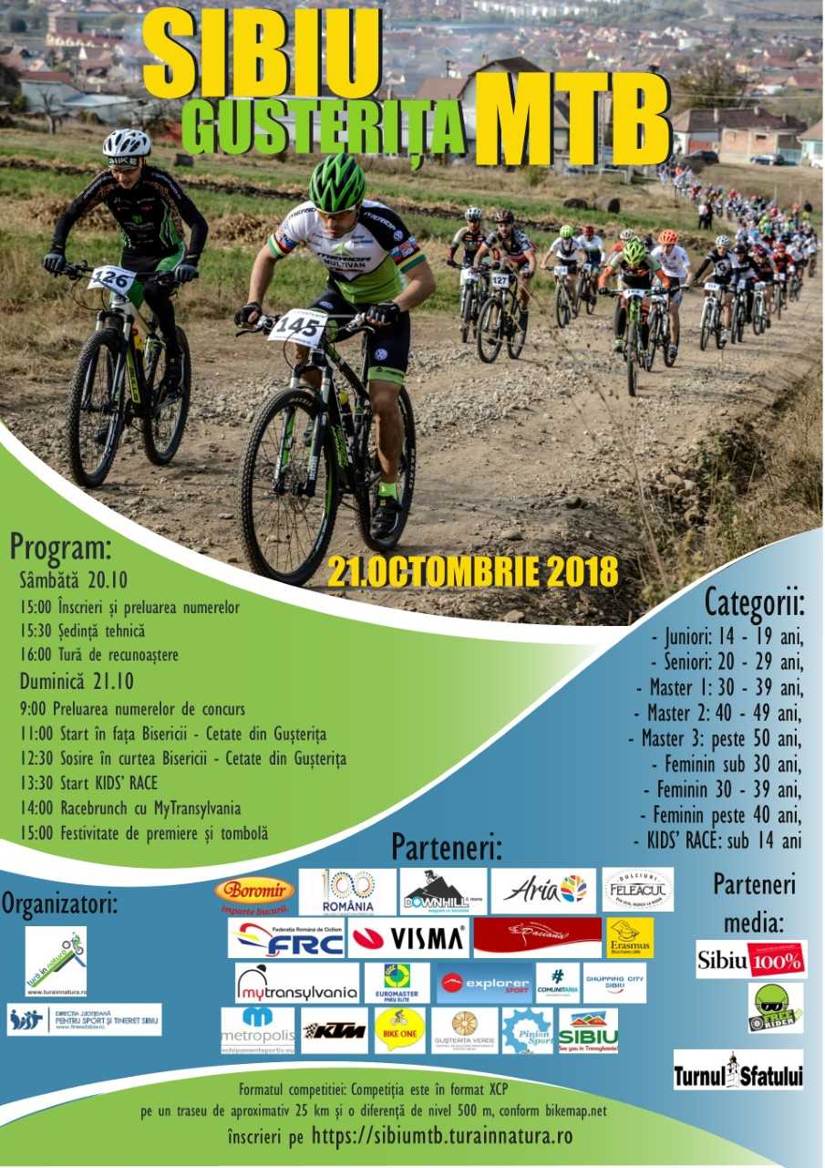 Pasionații de ciclism, așteptați la Sibiu Gușterița MTB