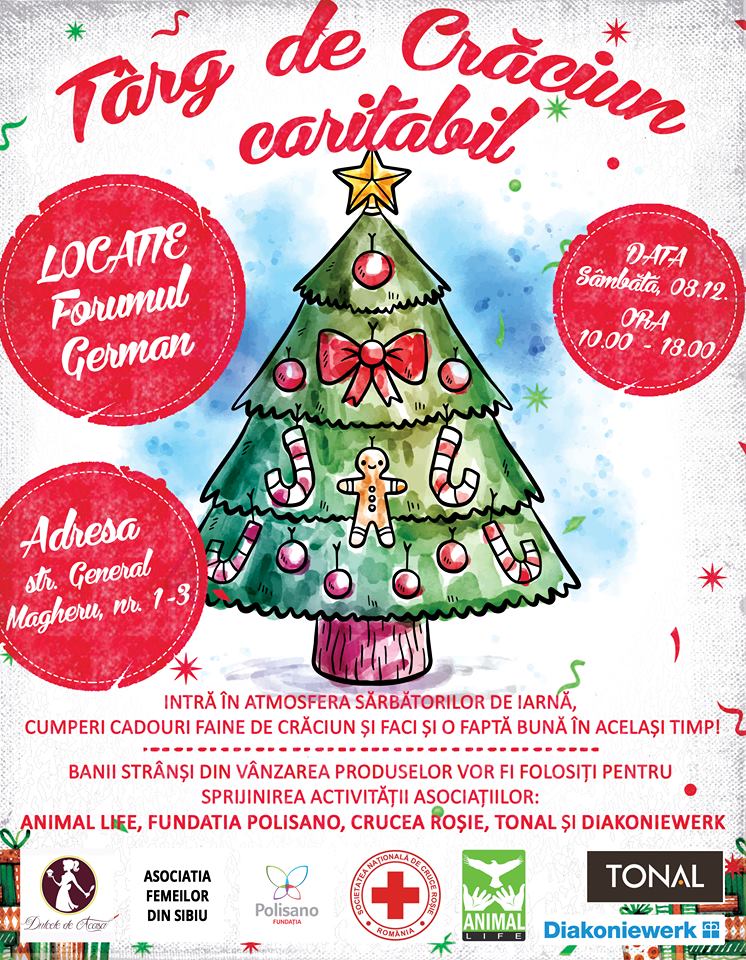 Târg caritabil de Crăciun, la Forumul German
