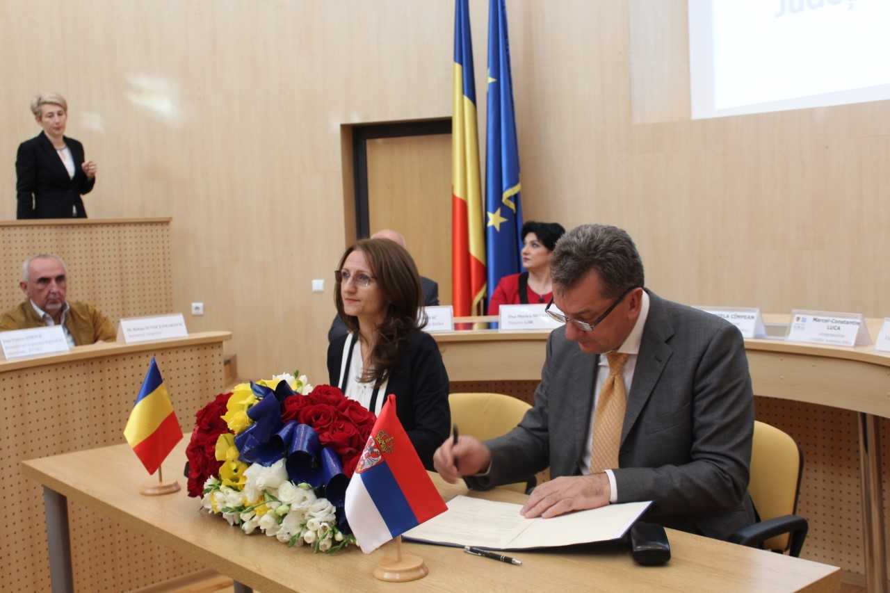 FOTO – Acordul cu Districtul Raška din Republica Serbia este axat pe interesul pentru valorile europene