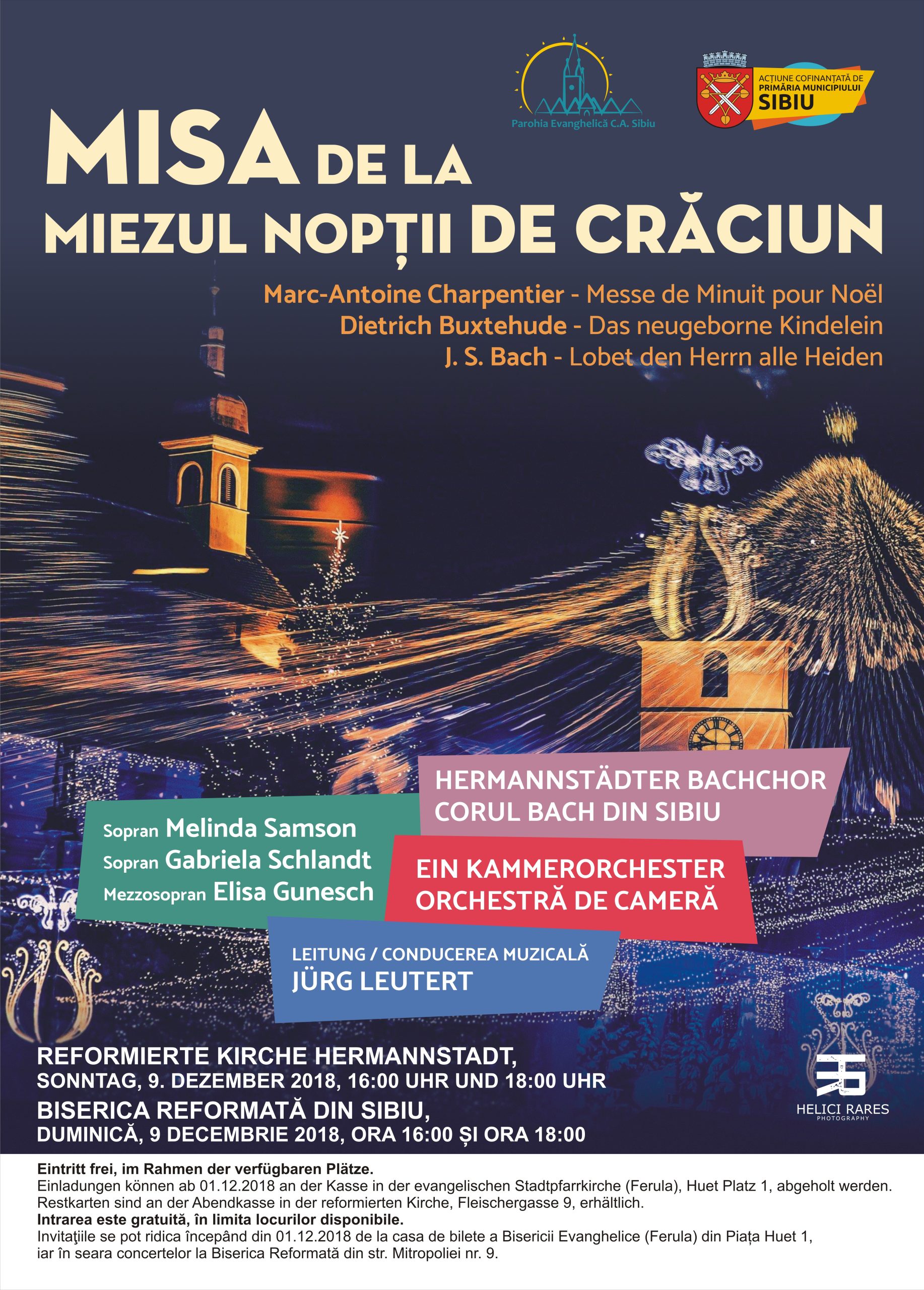 Corul Bach din Sibiu, în dublu concert pe 9 decembrie