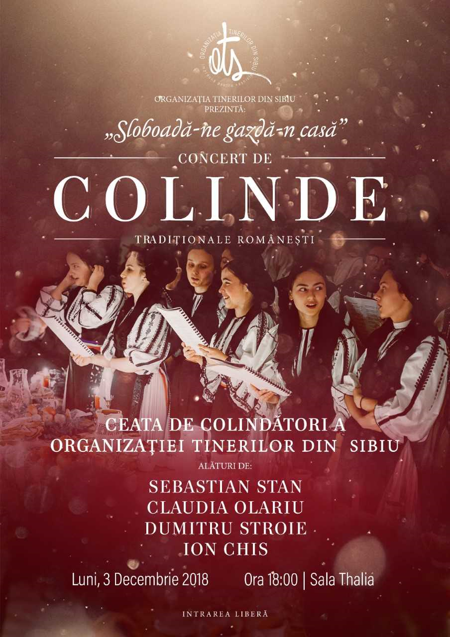 Concert de colinde tradiționale românești „Sloboadă-ne gazdă-n casă”, la Sibiu