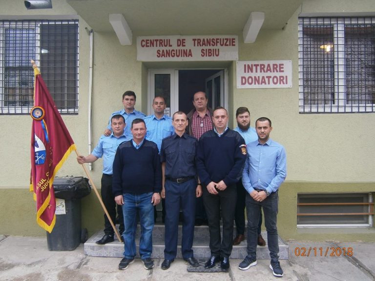 Pompierii Voluntari din Copșa Mică au donat din nou sânge