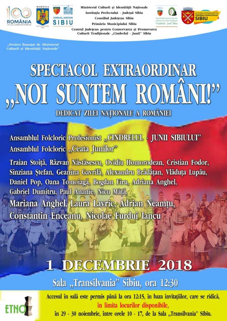 „Noi suntem români!”: Spectacolul extraordinar pregătit de Junii pentru toţi românii