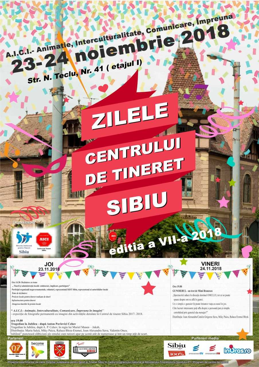 Zilele Centrului de Tineret Sibiu, în 23 și 24 noiembrie