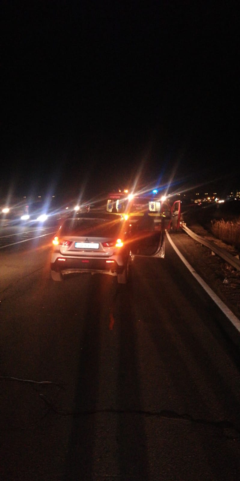 FOTO: Pieton lovit de mașină pe DN1, în Șelimbăr. Omul era băut și traversa neregulamentar