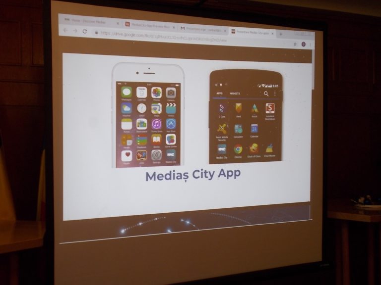 FOTO – Primăria Mediaș a lansat aplicația Mediaș City