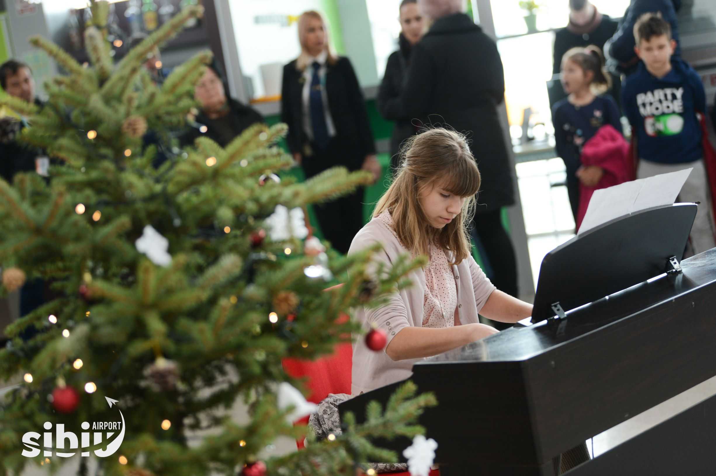 FOTO – Concert în…terminalul Aeroportului Sibiu