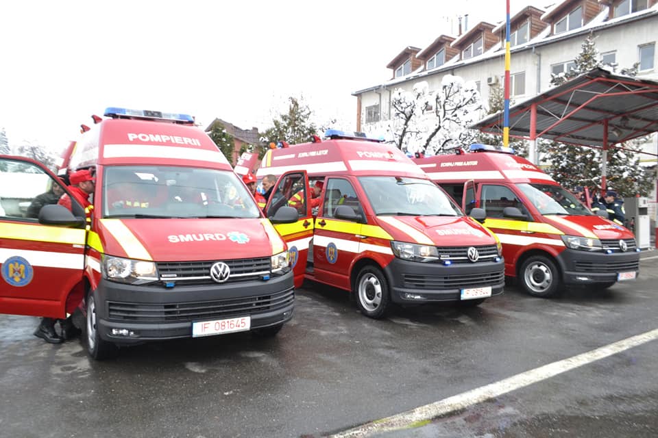 FOTO – 3 ambulanțe SMURD au ajuns la Sibiu