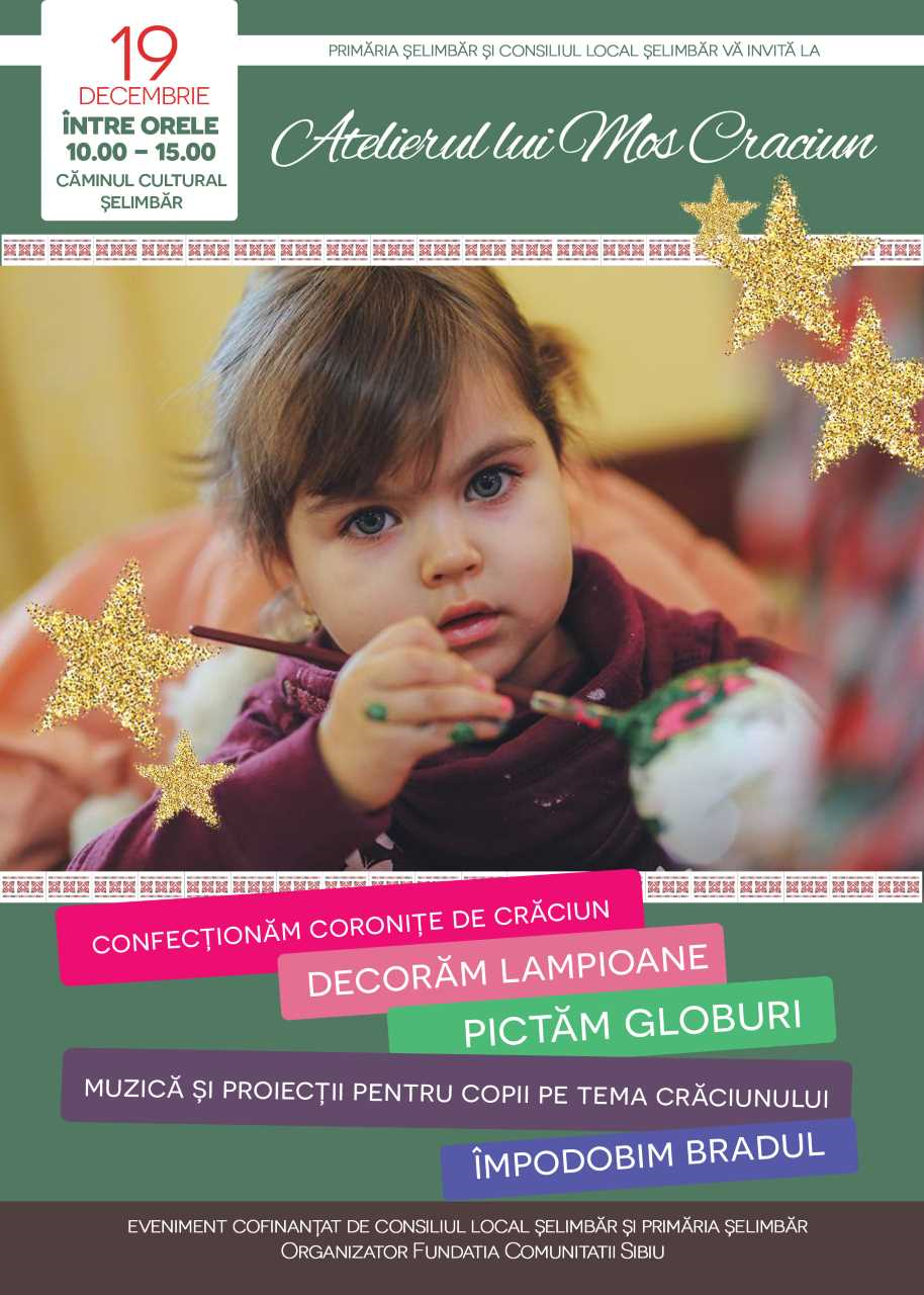 Ateliere pentru copii, la Șelimbăr și Veștem