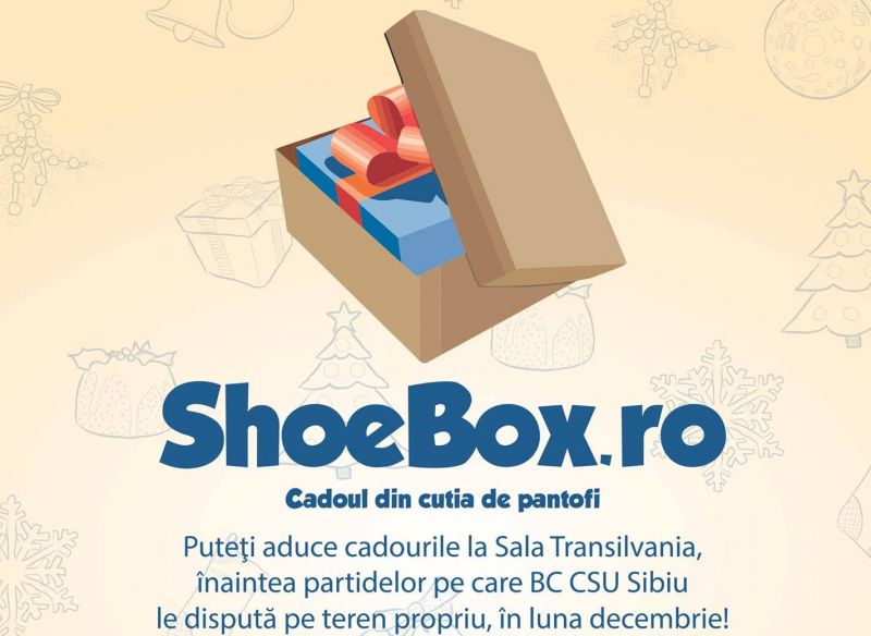 Baschetbaliștii sibieni, alături de Asociația ”We help” prin Campania Shoebox