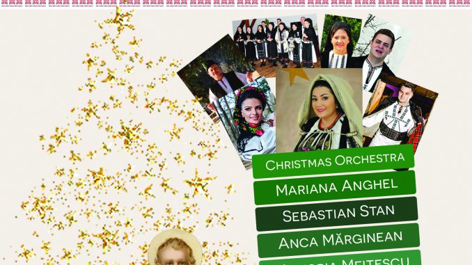 Concert de colinde, cu Mariana Anghel și Sebastian Stan, la Șelimbăr