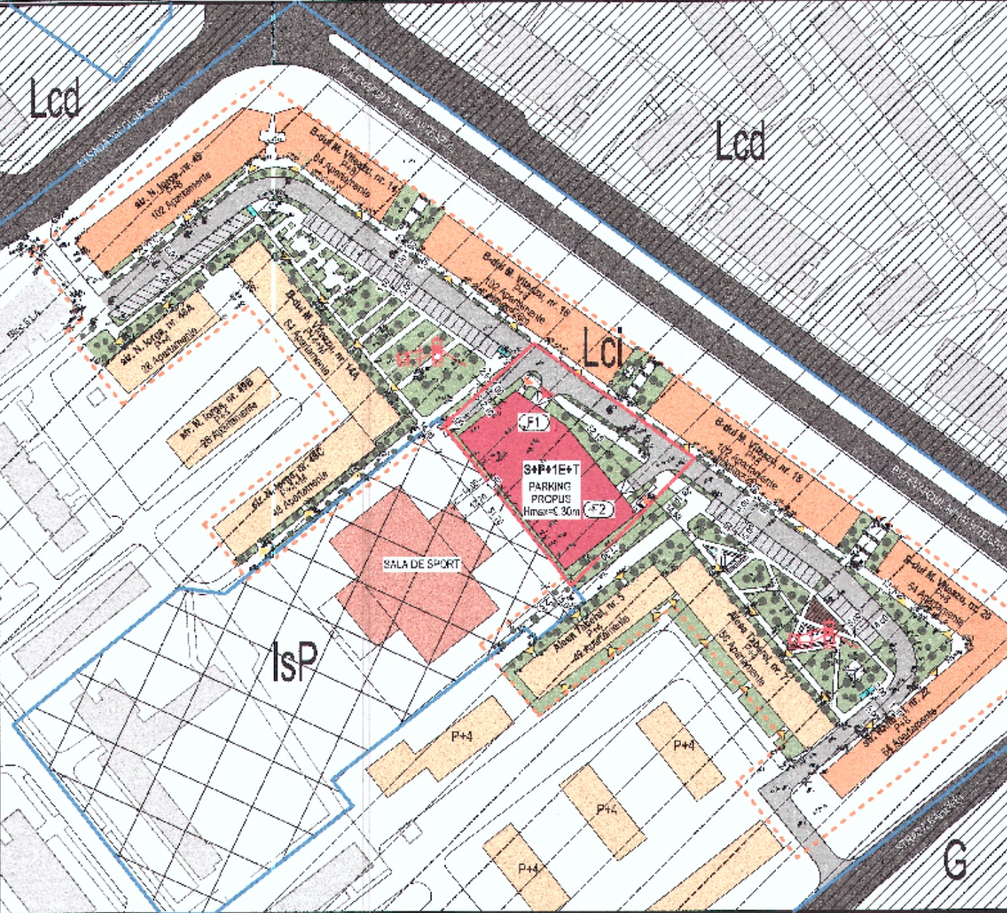 Prima parcare supraetajata din Sibiu, propusa pentru constructie in zona Mihai Viteazu