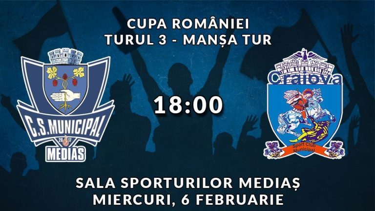 CSM Mediaș întâlnește SCM Craiova în Cupa României