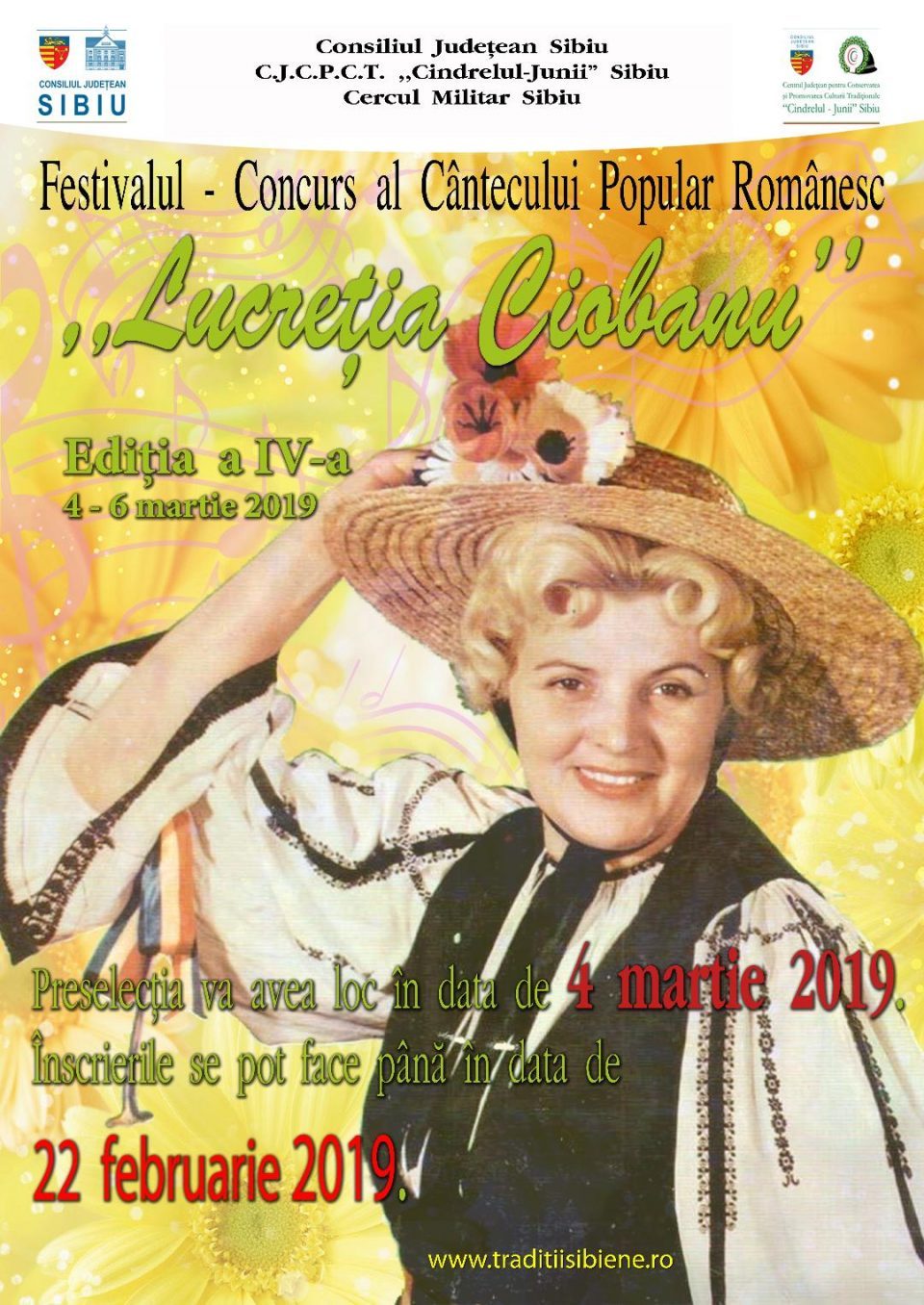 Tinerii interpreţi de muzică populară se pot înscrie la preselecţia Festivalului „Lucreţia Ciobanu”