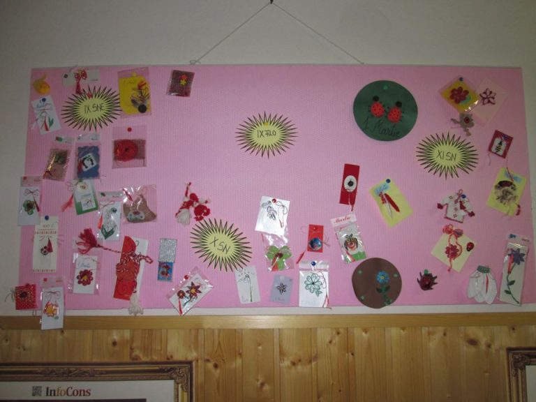 FOTO – Eco-mărțișoare la un liceu din Mediaș