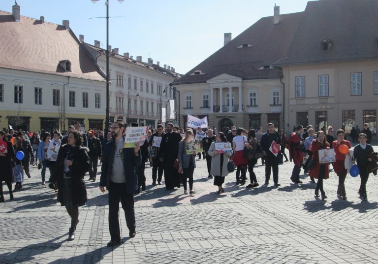 „Marșul pentru viață” a fost parcurs azi și în Sibiu