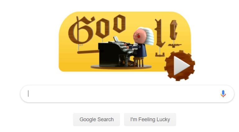 Fii un geniu prin Google Doodle de ziua lui Bach!