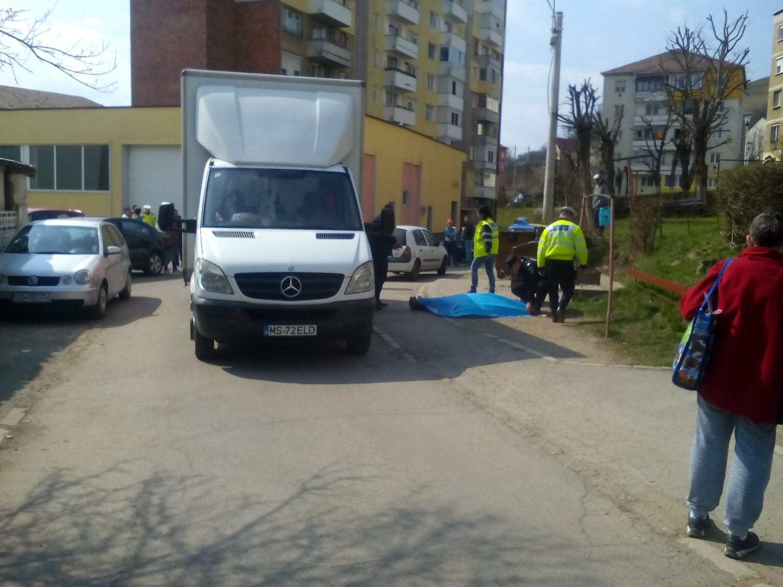 FOTO Bărbat din Mediaș omorât de mașina care transporta pâine