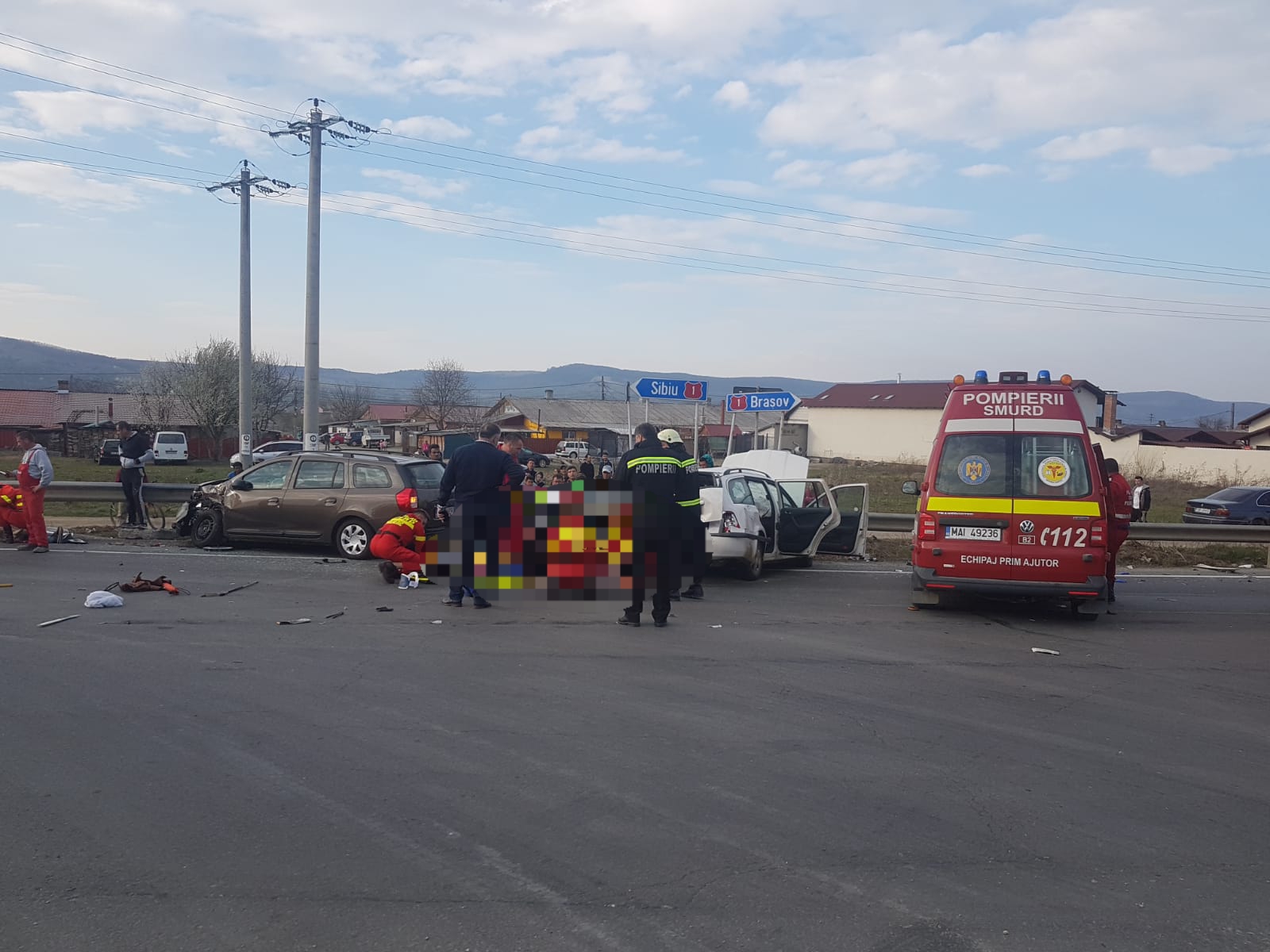 FOTO & VIDEO Accident grav pe DN1 la Avrig. O persoană și-a pierdut viața