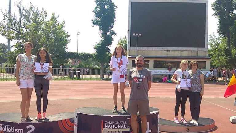 Atleta medieșeană Alexandra Hudea este campioană națională la 1.800 de metri copile