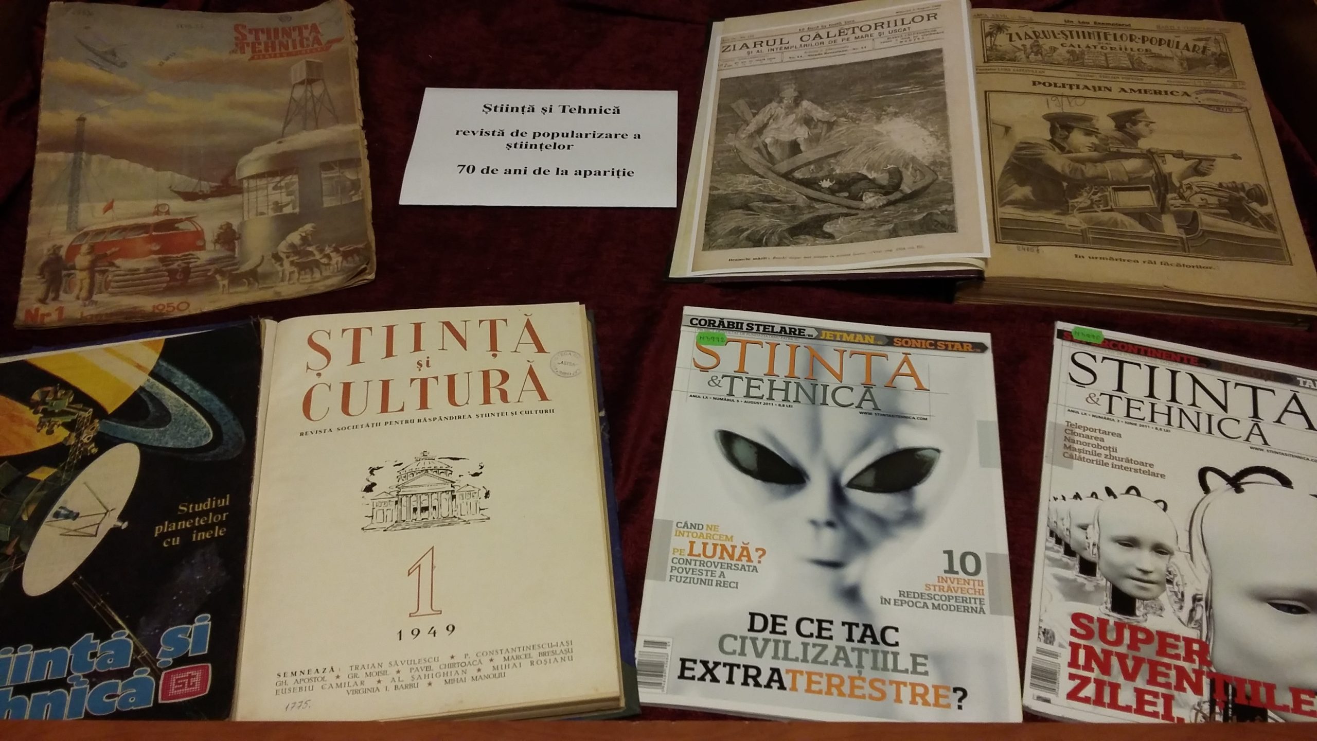 Povestea „Revistei Știință și Tehnică: 70 de ani de la apariție”, într-o expoziție la Biblioteca ASTRA
