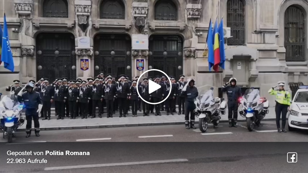 Moment de reculegere al polițiștilor din România pentru agentul ucis în Timiș de un infractor