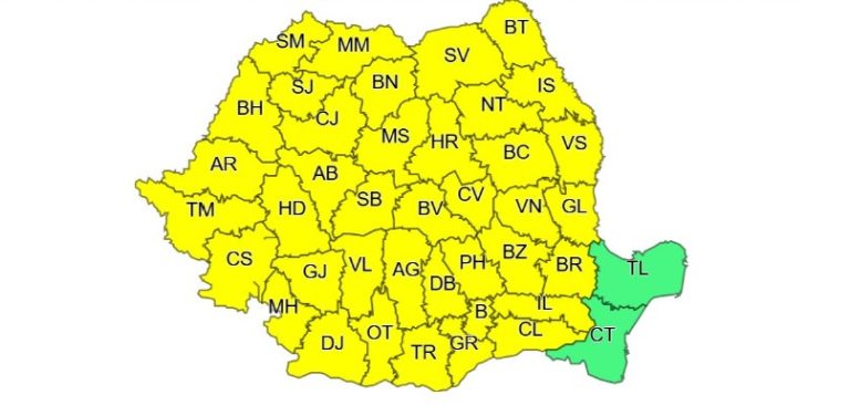 ANM: Valorile termice vor fi mai coborâte în această săptămână decât cele specifice pentru această perioadă