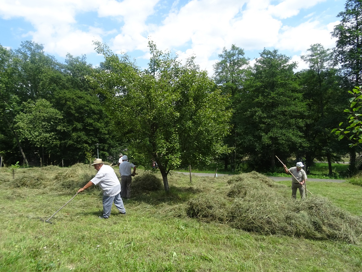 La cosit ca altădată, în Muzeul din Dumbrava Sibiului