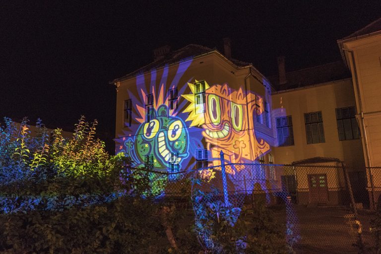 FOTO – Sibiul, mai bogat cu 17 desene murale și peste 2.400 de metri pătrați de culoare, la finalul Street Art