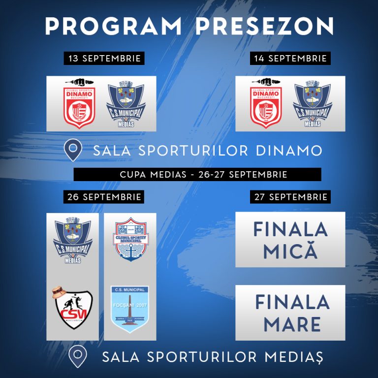 CSM Mediaș și-a stabilit programul din presezon