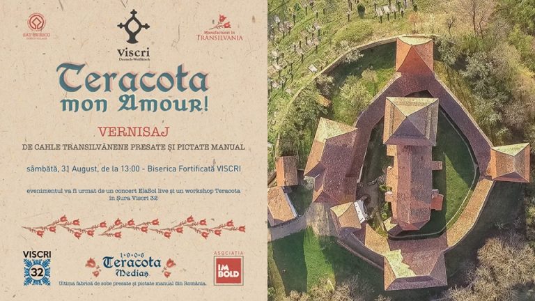 Cahlele transilvănene de la Teracota Mediaș ajung si la Biserica Fortificata din Viscri