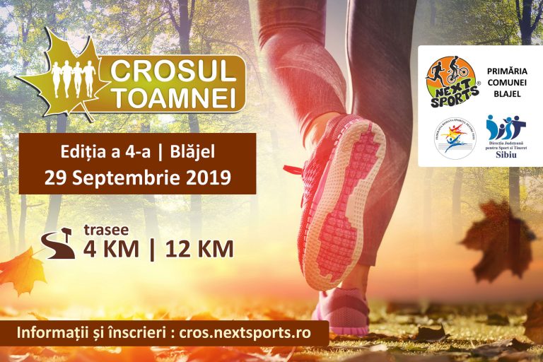 Invitație la mișcare: Crosul Toamnei la Blăjel, în 29 septembrie