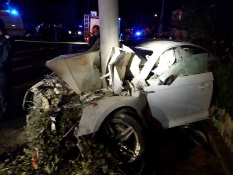 FOTO Un tânăr de 19 ani a murit într-un grav accident rutier, în Sibiu