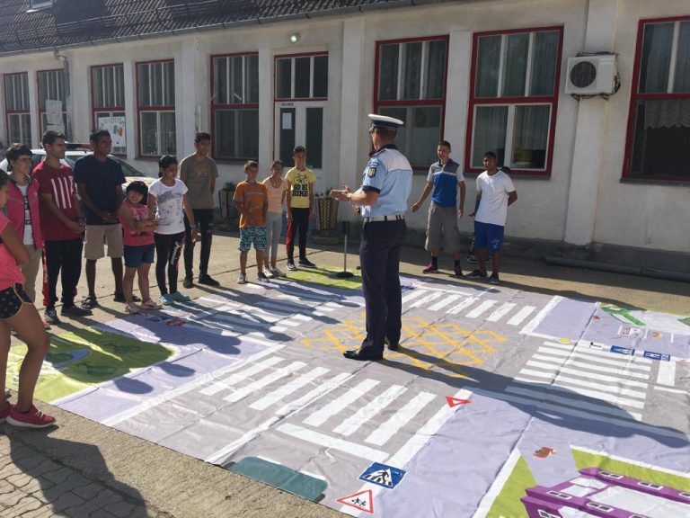 FOTO – Educație rutieră pentru copiii din Tabăra Ocna Sibiului