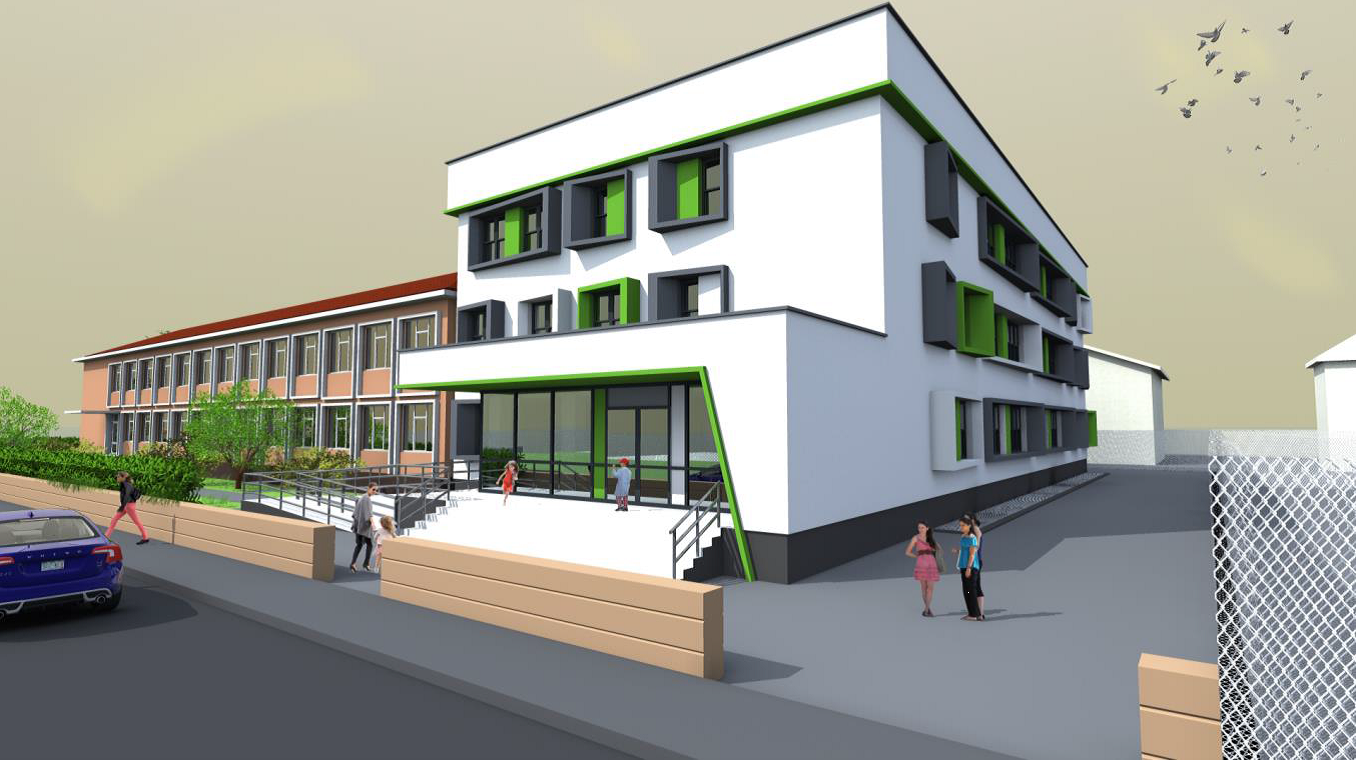 Școala I.L. Caragiale din Sibiu se extinde cu fonduri europene