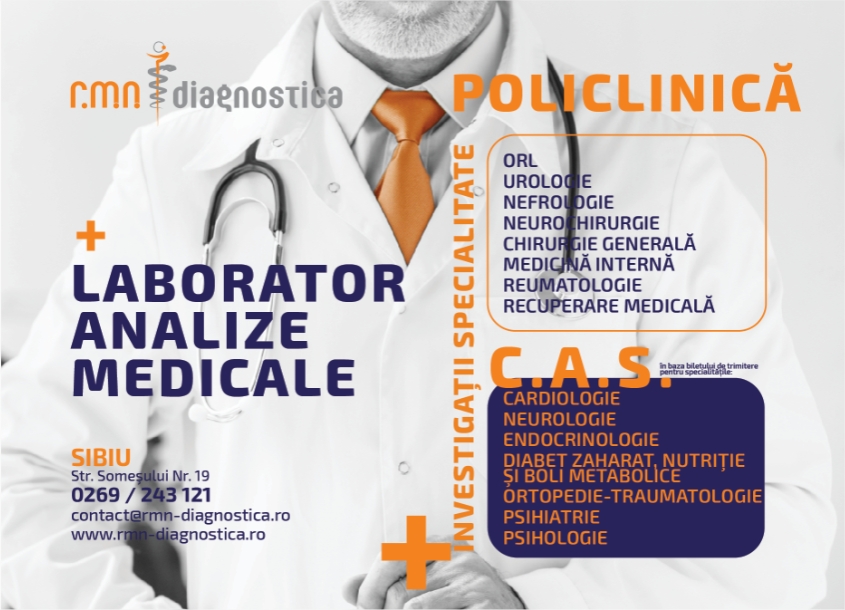Clinica RMN Diagnostica, prima alegere  a pacienților sibieni
