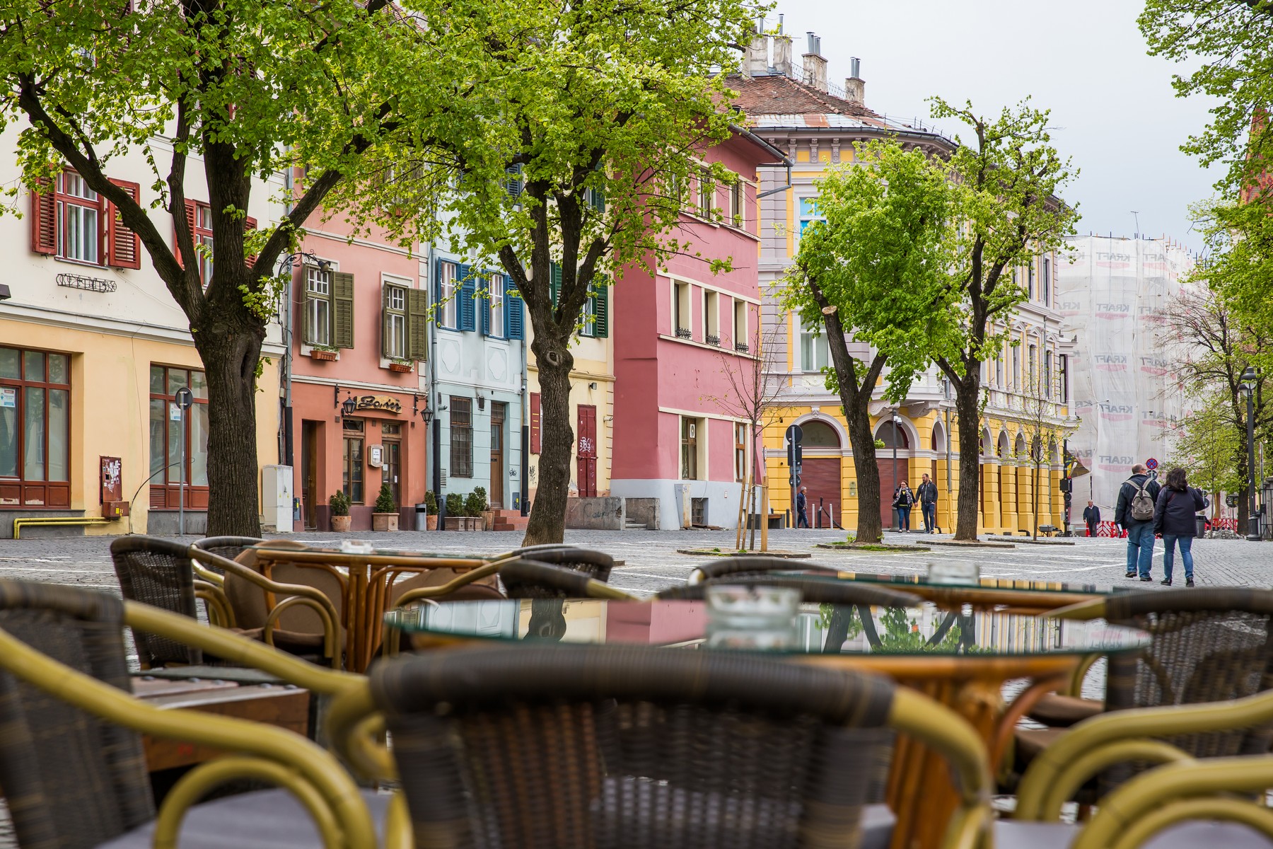 Piața Huet – spațiu de relaxare pentru sibieni și turiști