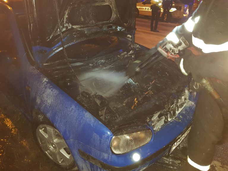 Incendiu la un autoturism, în Sibiu