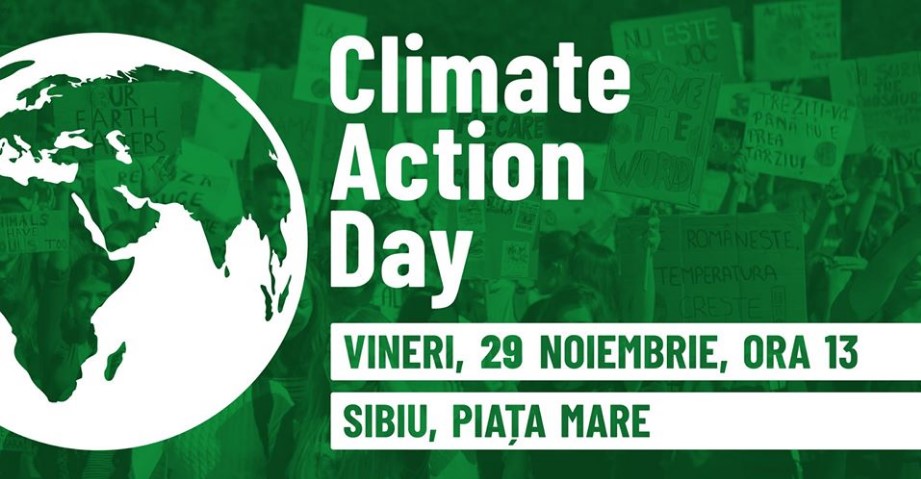 Protest pentru acțiune climatică, vineri, la Sibiu